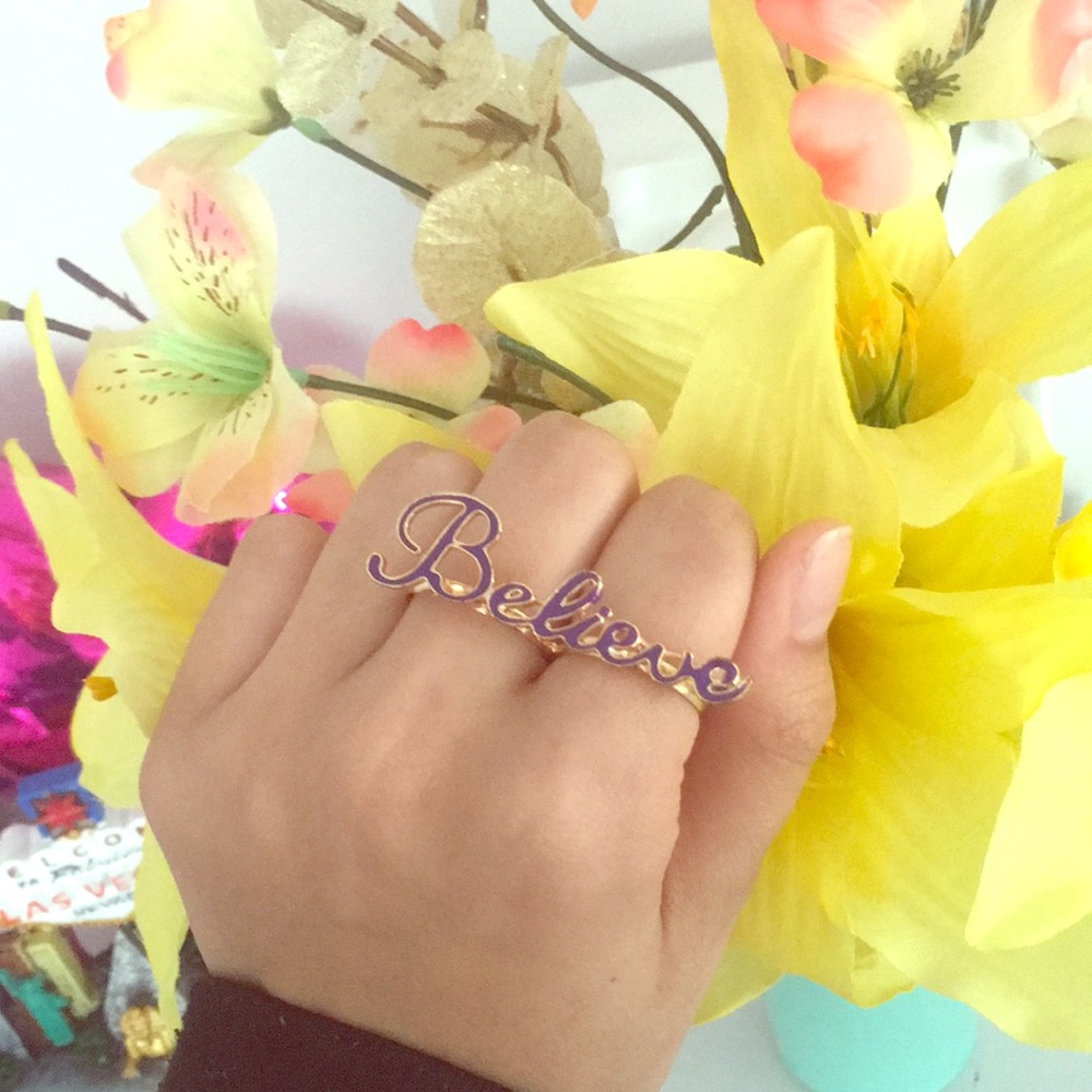"Believe" ring